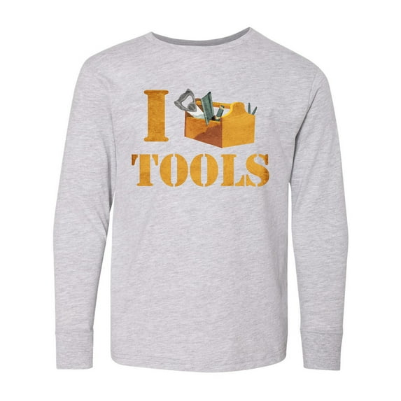 Inktastic I Love Tools Long Sleeve Youth T-Shirt