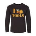 thumbnail image 1 of Inktastic I Love Tools Long Sleeve Youth T-Shirt, 1 of 5