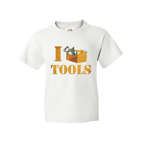 Inktastic I Love Tools Youth T-Shirt