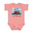 thumbnail image 1 of Inktastic I Love Trains Boys or Girls Baby Bodysuit, 1 of 5