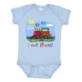 thumbnail image 1 of Inktastic I Love Trains Boys or Girls Baby Bodysuit, 1 of 5