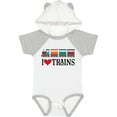 thumbnail image 1 of Inktastic I Love Trains Boys or Girls Baby Bodysuit, 1 of 5
