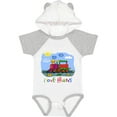 thumbnail image 1 of Inktastic I Love Trains Boys or Girls Baby Bodysuit, 1 of 5
