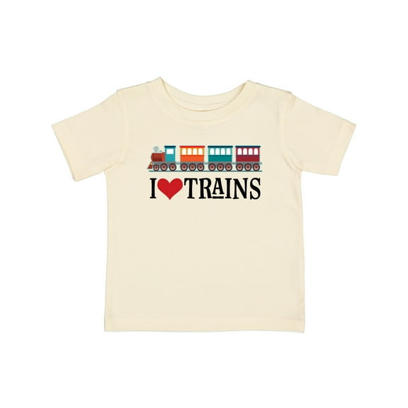 Inktastic I Love Trains Boys or Girls Baby T-Shirt