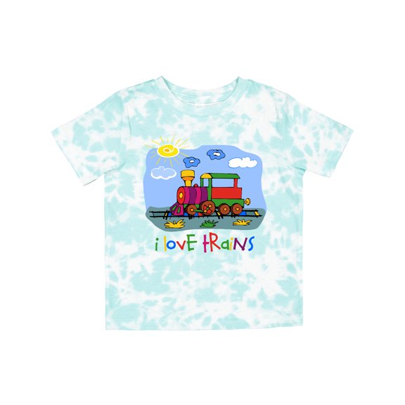 Inktastic I Love Trains Boys or Girls Toddler T-Shirt