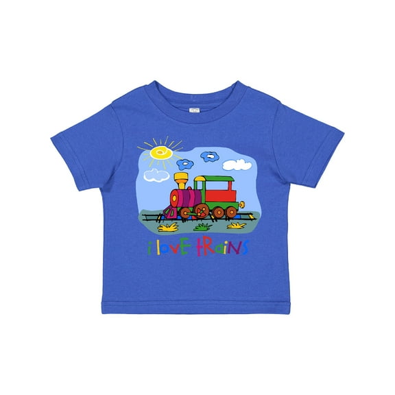 Inktastic I Love Trains Boys or Girls Toddler T-Shirt