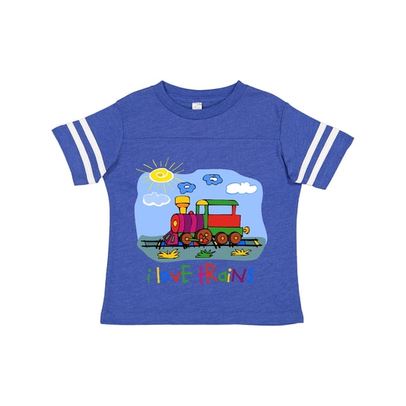 Inktastic I Love Trains Boys or Girls Toddler T-Shirt