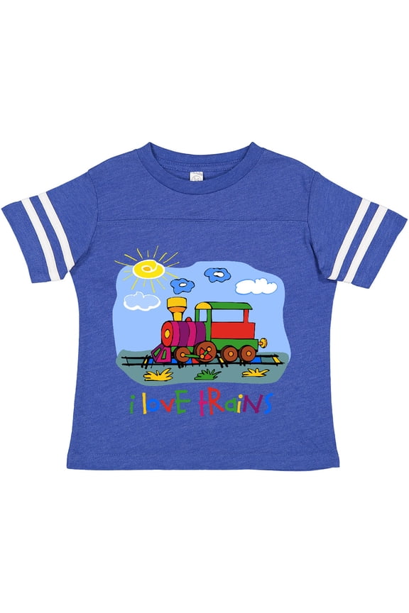 I Love Trains Boys or Girls Toddler T-Shirt