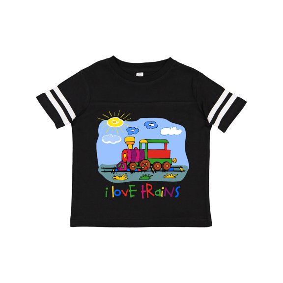Inktastic I Love Trains Boys or Girls Toddler T-Shirt