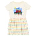 thumbnail image 1 of Inktastic I Love Trains Girls Toddler Dress, 1 of 5