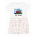 thumbnail image 1 of Inktastic I Love Trains Girls Toddler Dress, 1 of 5