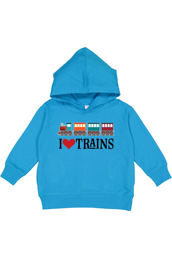 I Love Trains Toddler Hoodie