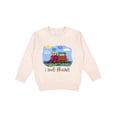 thumbnail image 1 of Inktastic I Love Trains Toddler Sweatshirt, 1 of 4