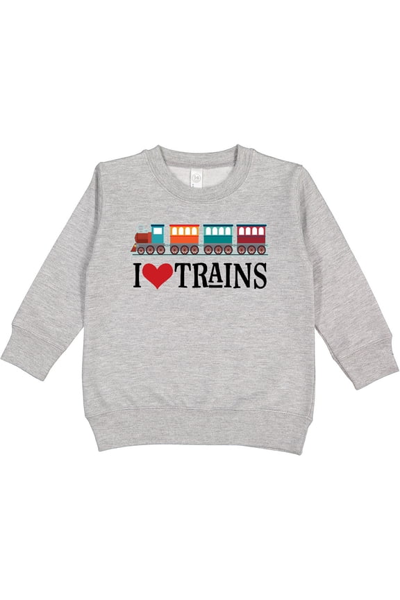 I Love Trains Toddler Sweatshirt