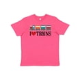 thumbnail image 1 of Inktastic I Love Trains Youth T-Shirt, 1 of 5