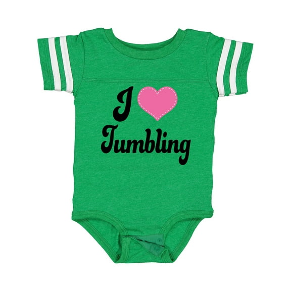 Inktastic I Love Tumbling Girls Baby Bodysuit