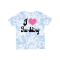 thumbnail image 1 of Inktastic I Love Tumbling Girls Toddler T-Shirt, 1 of 5