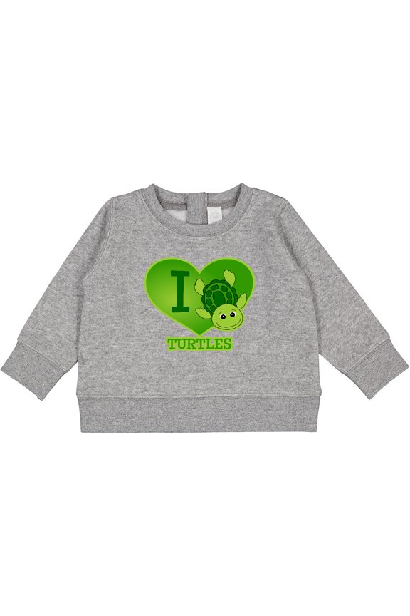 I Love Turtles Baby Sweatshirt