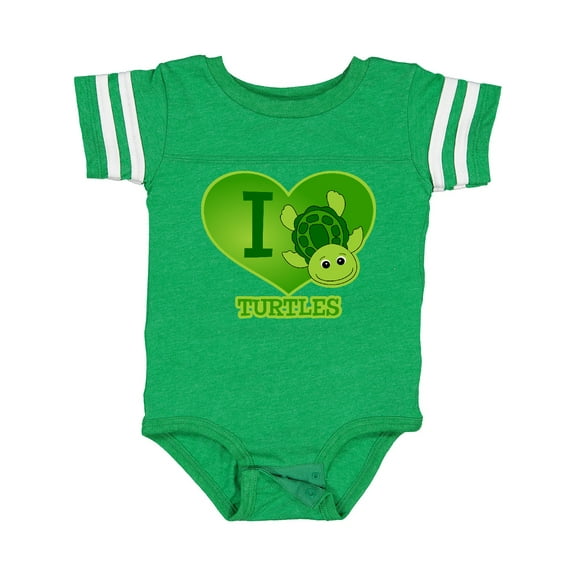 Inktastic I Love Turtles Boys or Girls Baby Bodysuit