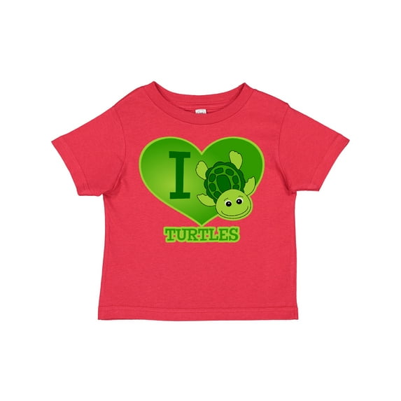 Inktastic I Love Turtles Boys or Girls Toddler T-Shirt