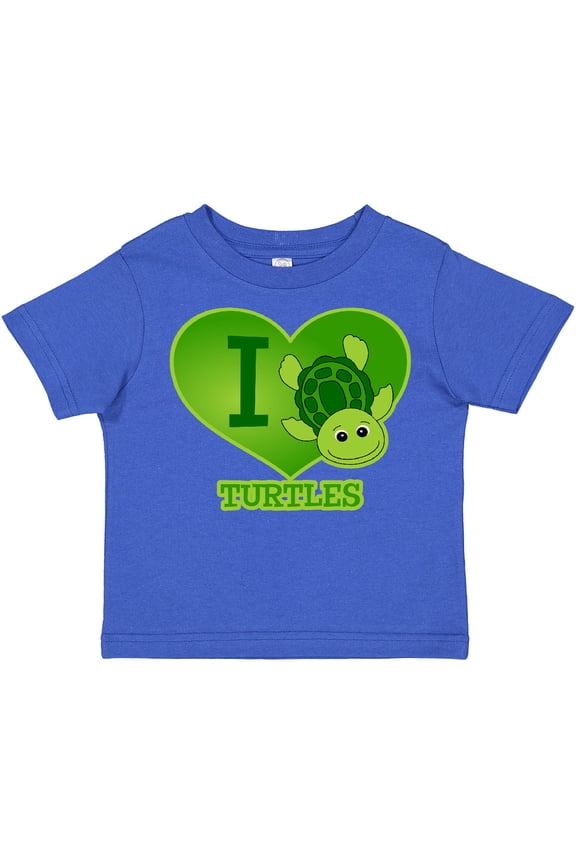 I Love Turtles Boys or Girls Toddler T-Shirt