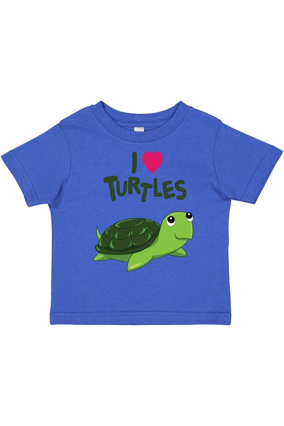 I Love Turtles Boys or Girls Toddler T-Shirt