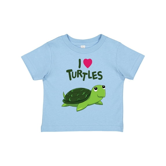 Inktastic I Love Turtles Boys or Girls Toddler T-Shirt