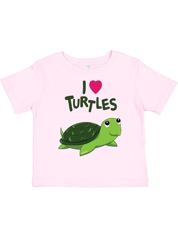 I Love Turtles Boys or Girls Toddler T-Shirt