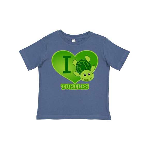 Inktastic I Love Turtles Boys or Girls Toddler T-Shirt