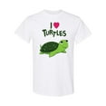 thumbnail image 1 of Inktastic I Love Turtles T-Shirt, 1 of 5