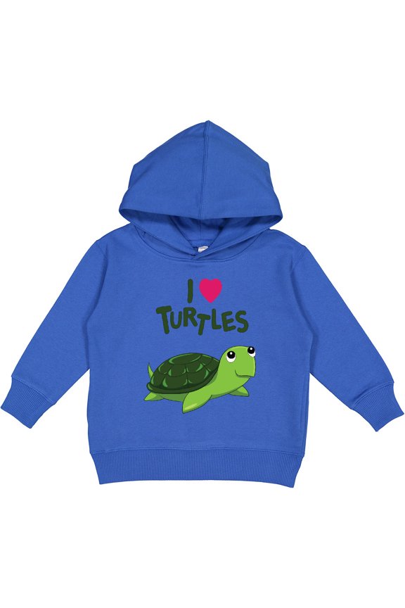 I Love Turtles Toddler Hoodie