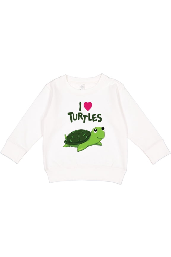 I Love Turtles Toddler Sweatshirt