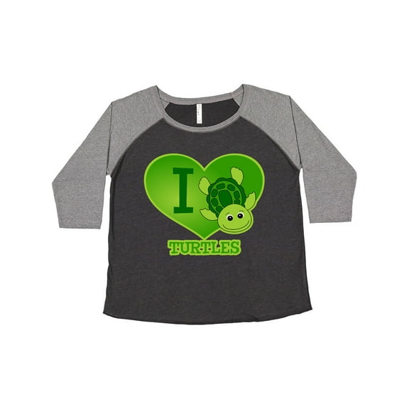 Inktastic I Love Turtles Women's Plus Size T-Shirt