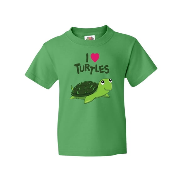 Inktastic I Love Turtles Youth T-Shirt