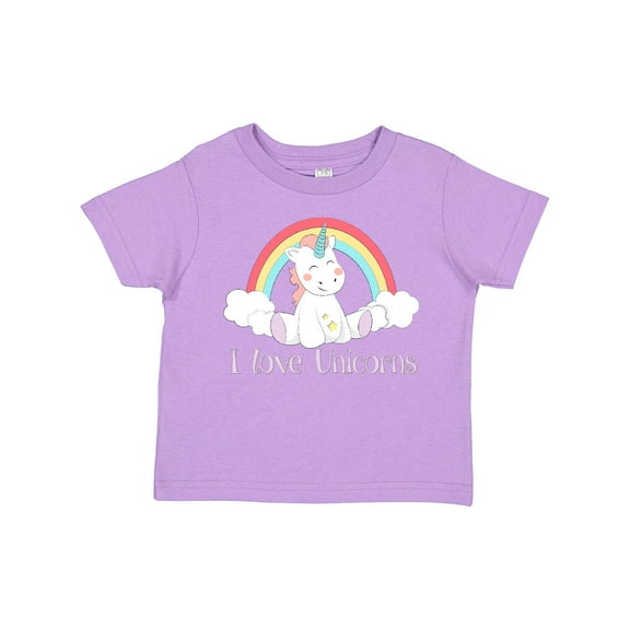 Inktastic I Love Unicorns Boys or Girls Toddler T-Shirt