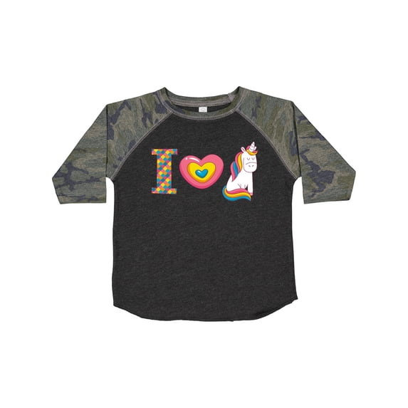 Inktastic I Love Unicorns Girls Toddler T-Shirt