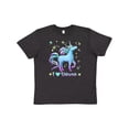 thumbnail image 1 of Inktastic I Love Unicorns- blue and purple Youth T-Shirt, 1 of 5