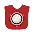 thumbnail image 1 of Inktastic I Love Volleyball Sports Girls Baby Bib, 1 of 4