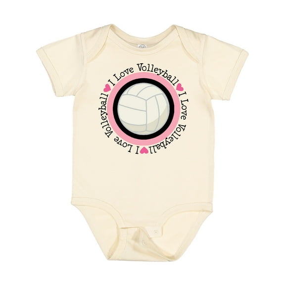 Inktastic I Love Volleyball Sports Girls Baby Bodysuit