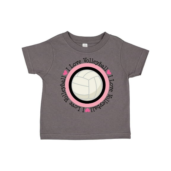 Inktastic I Love Volleyball Sports Girls Toddler T-Shirt