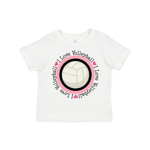 Inktastic I Love Volleyball Sports Girls Toddler T-Shirt