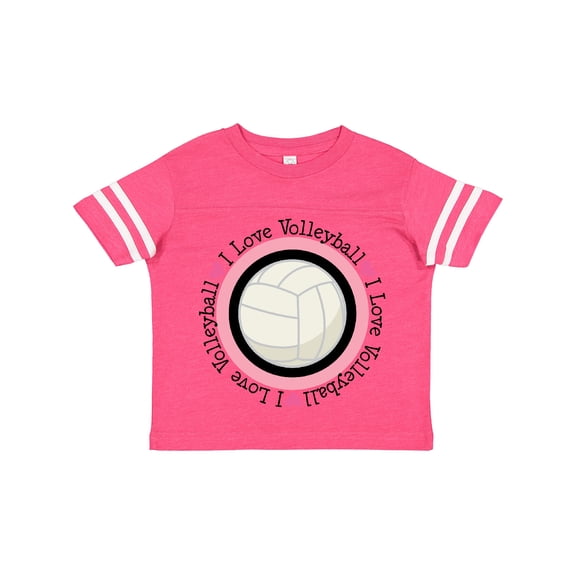 Inktastic I Love Volleyball Sports Girls Toddler T-Shirt