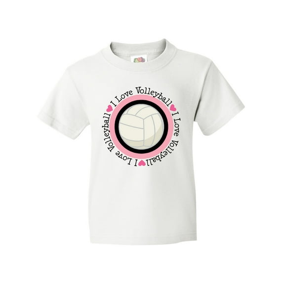 Inktastic I Love Volleyball Sports Youth T-Shirt