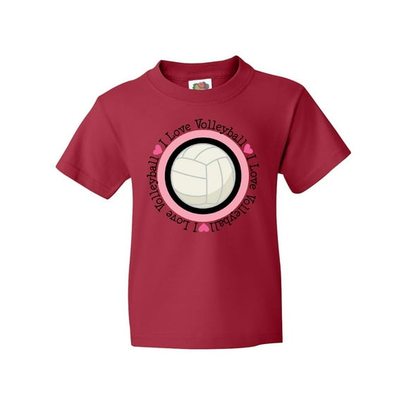 Inktastic I Love Volleyball Sports Youth T-Shirt