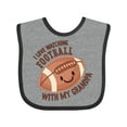 thumbnail image 1 of Inktastic I Love Watching Football with My Grandpa Boys or Girls Baby Bib, 1 of 4