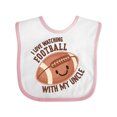thumbnail image 1 of Inktastic I Love Watching Football with My Uncle Boys or Girls Baby Bib, 1 of 4