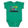 thumbnail image 1 of Inktastic I Love You Grandma with Flowers Girls Baby Bodysuit, 1 of 5