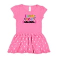 thumbnail image 1 of Inktastic I Love You Grandma with Flowers Girls Toddler Dress, 1 of 4
