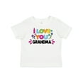 thumbnail image 1 of Inktastic I Love You Grandma with Flowers Girls Toddler T-Shirt, 1 of 5