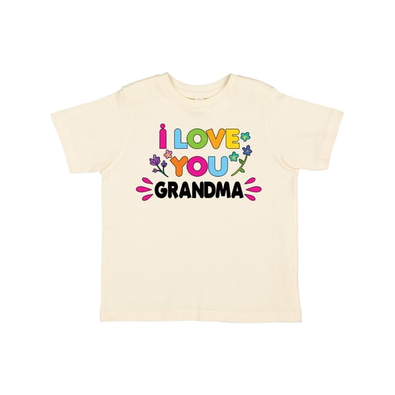 Inktastic I Love You Grandma with Flowers Girls Toddler T-Shirt